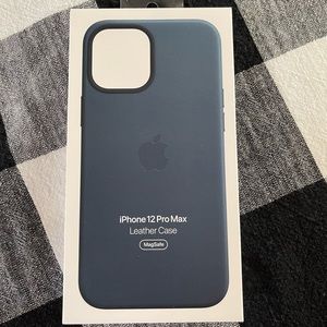IPhone12 ProMax Leather Case w/MagSafe-Baltic Blue